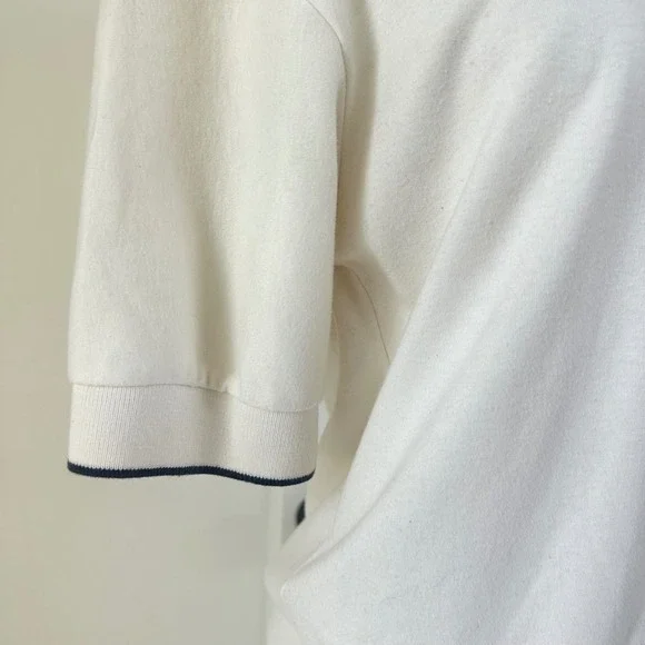 Aileen Petites Vintage Striped Sailor Top XS Short Sleeve Casual Fisherman - Picture 6 of 8